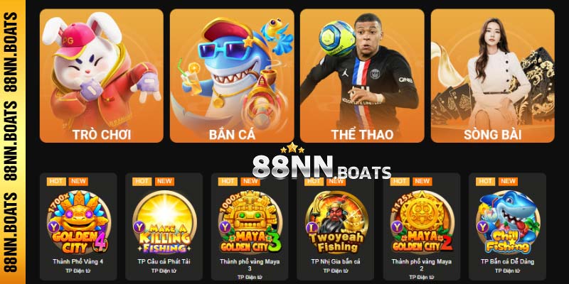 88NN cung cấp game cá cược đa dạng